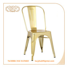 gold color retro vintage metal chair copper color loft chair